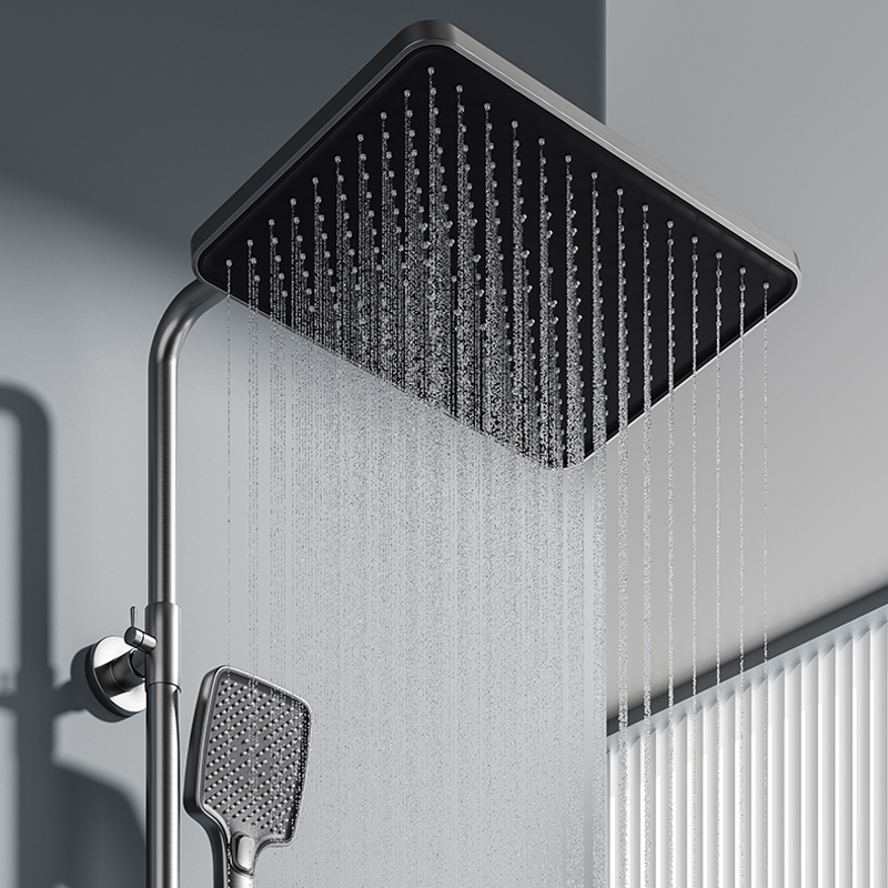 全铜恒温淋浴花洒套装家用增压喷头浴室十大品牌氛围灯沐浴器